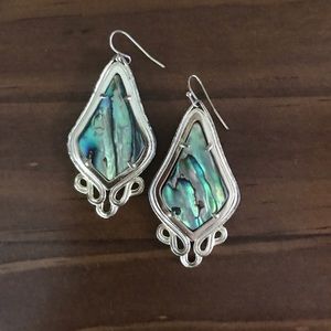 Kendra Scott Alex drop earrings in Abalone Shell